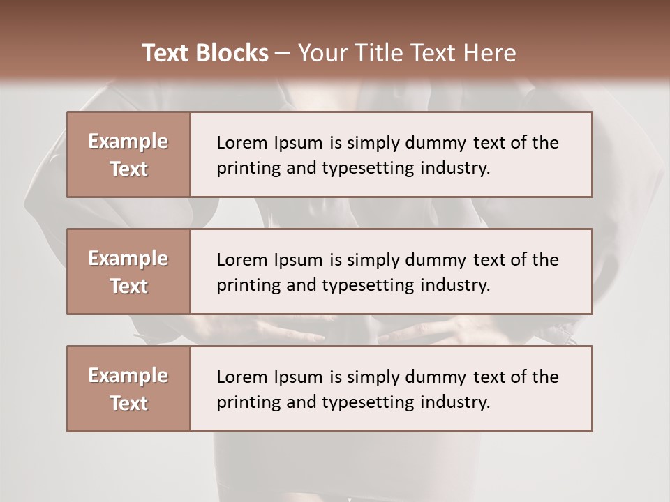 Person Clear Beauty PowerPoint Template