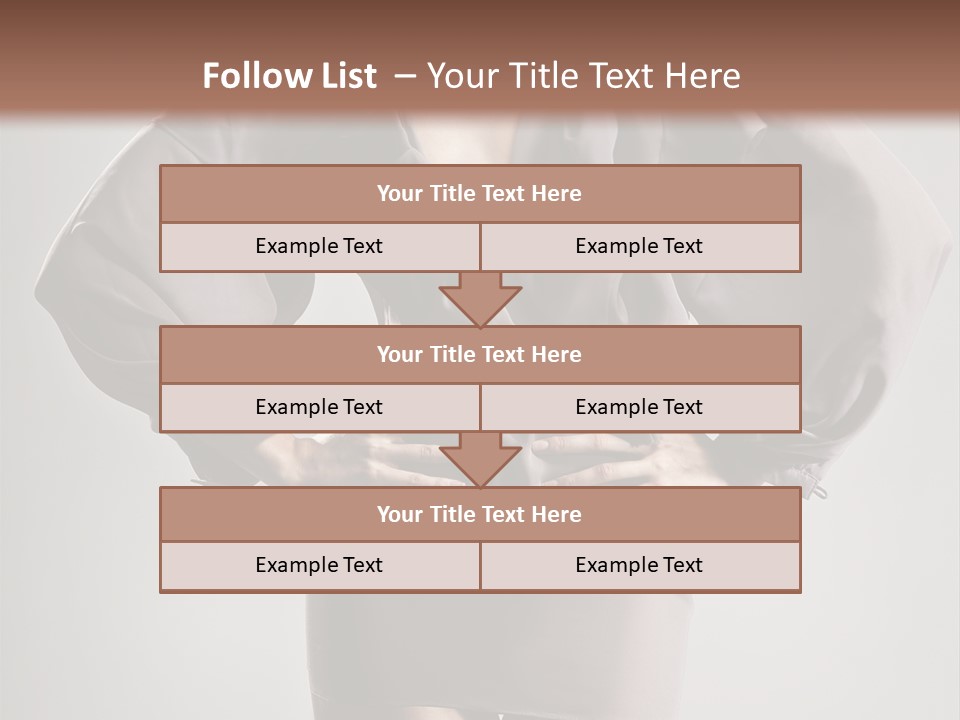 Person Clear Beauty PowerPoint Template