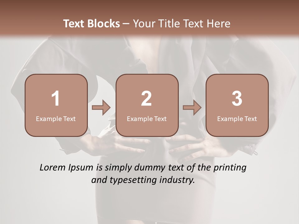 Person Clear Beauty PowerPoint Template