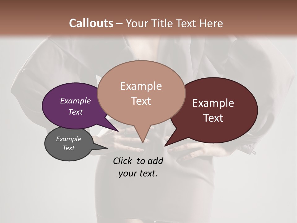 Person Clear Beauty PowerPoint Template