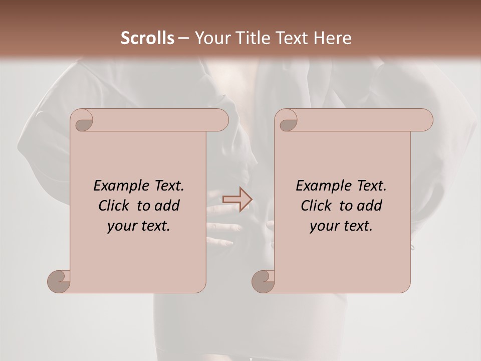Person Clear Beauty PowerPoint Template