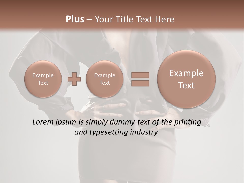 Person Clear Beauty PowerPoint Template