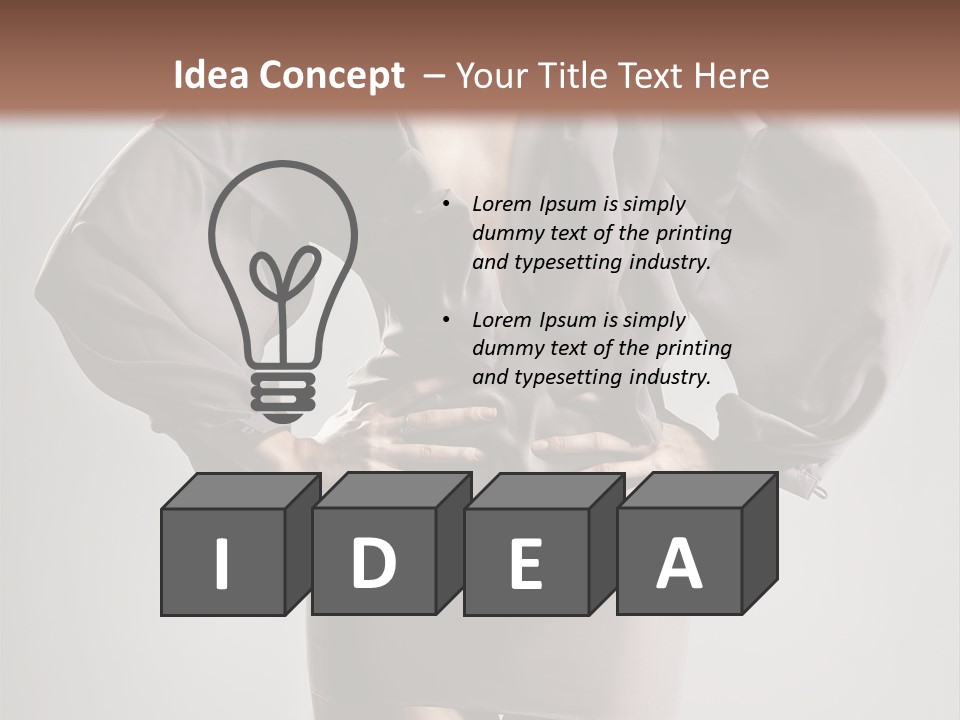 Person Clear Beauty PowerPoint Template