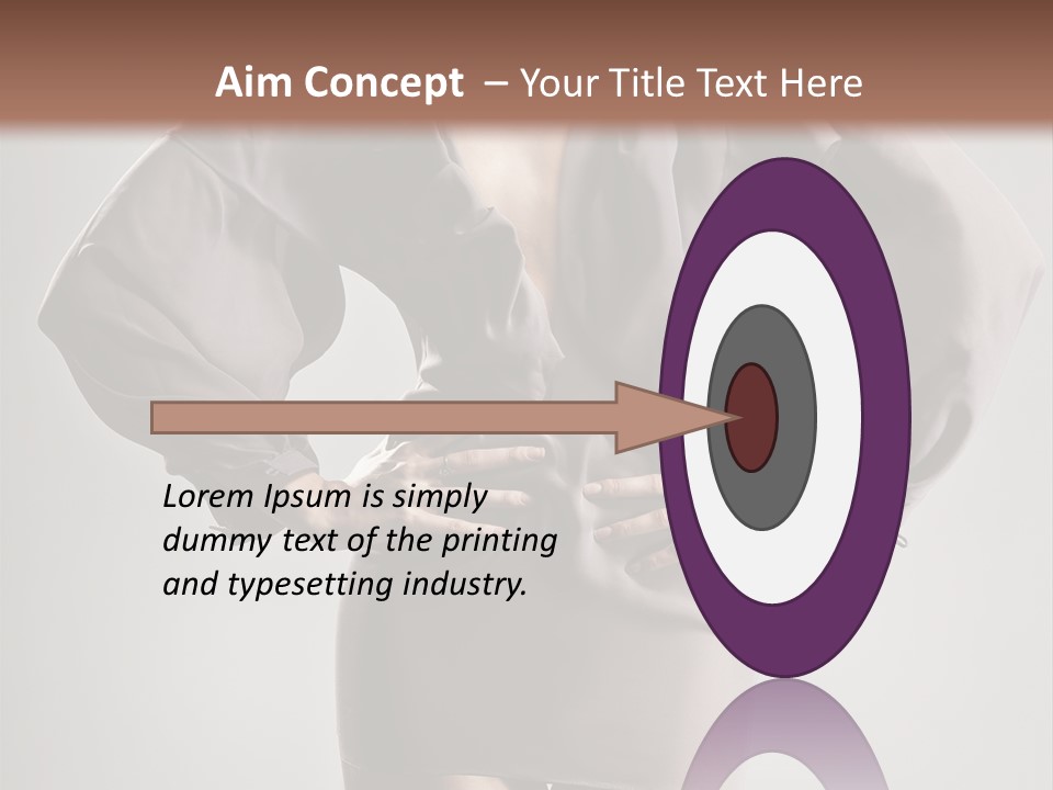 Person Clear Beauty PowerPoint Template