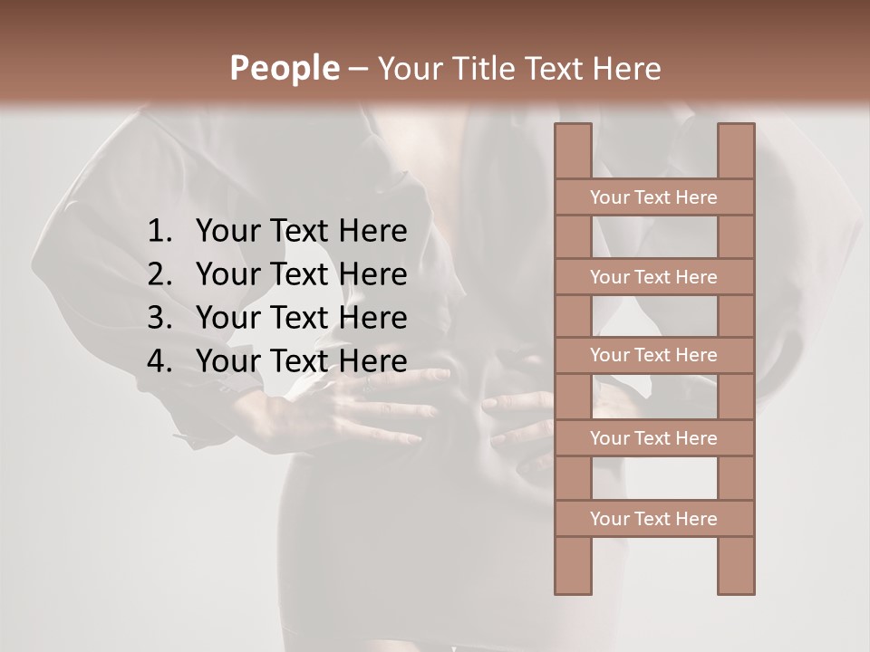 Person Clear Beauty PowerPoint Template