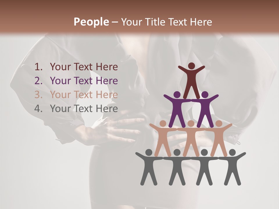 Person Clear Beauty PowerPoint Template