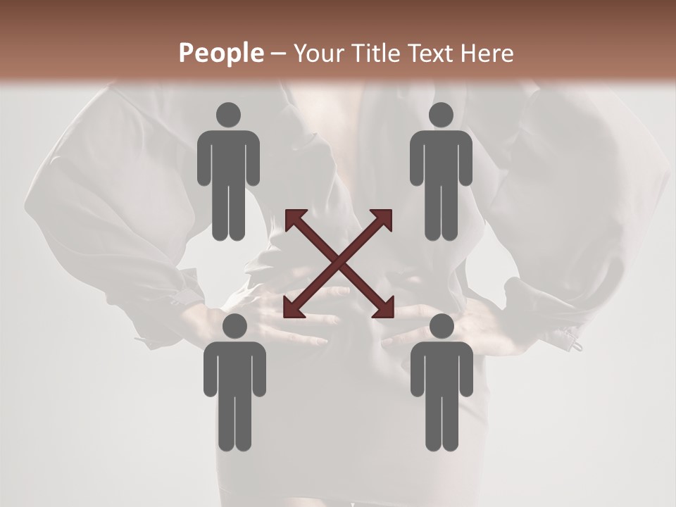 Person Clear Beauty PowerPoint Template