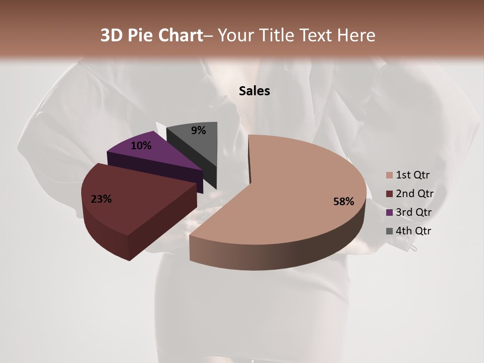 Person Clear Beauty PowerPoint Template