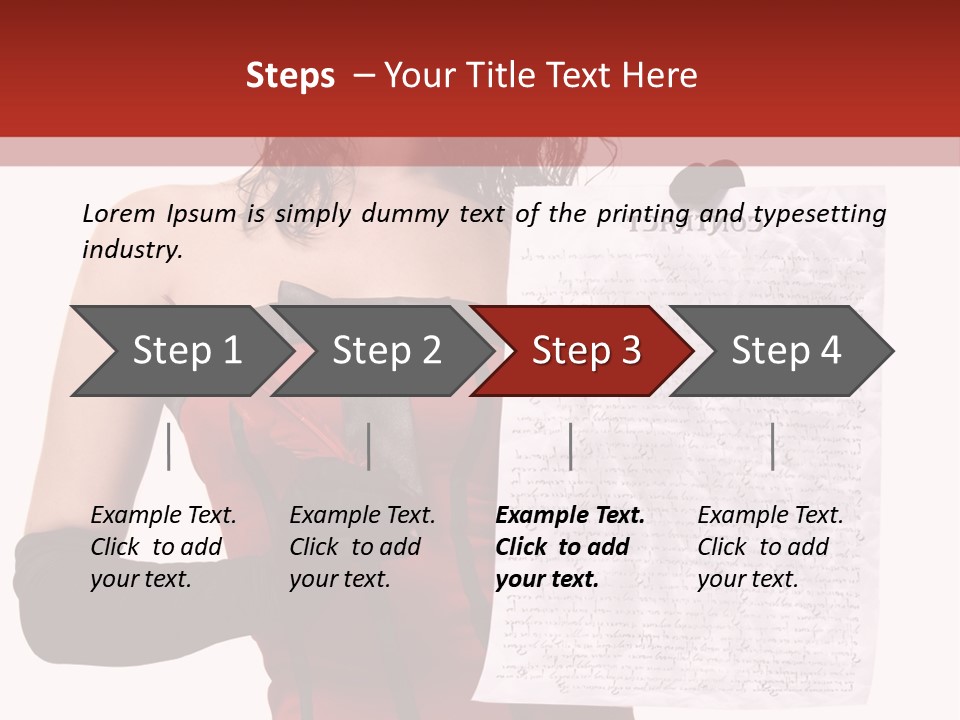 A Woman In A Devil Costume Holding A Piece Of Paper PowerPoint Template