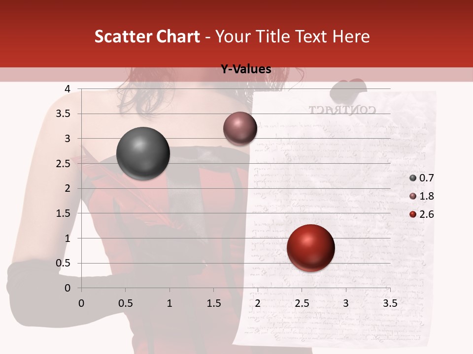 A Woman In A Devil Costume Holding A Piece Of Paper PowerPoint Template