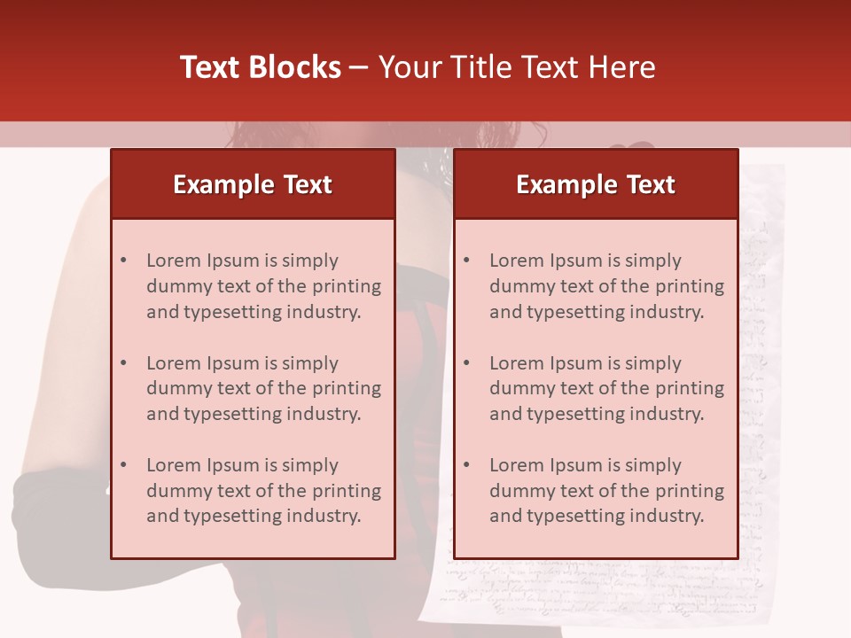 A Woman In A Devil Costume Holding A Piece Of Paper PowerPoint Template
