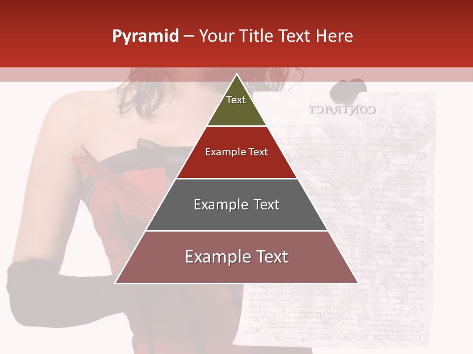 A Woman In A Devil Costume Holding A Piece Of Paper PowerPoint Template