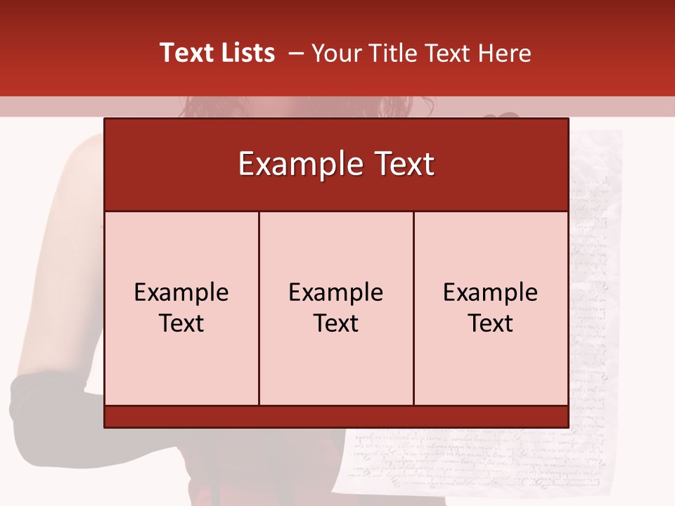 A Woman In A Devil Costume Holding A Piece Of Paper PowerPoint Template