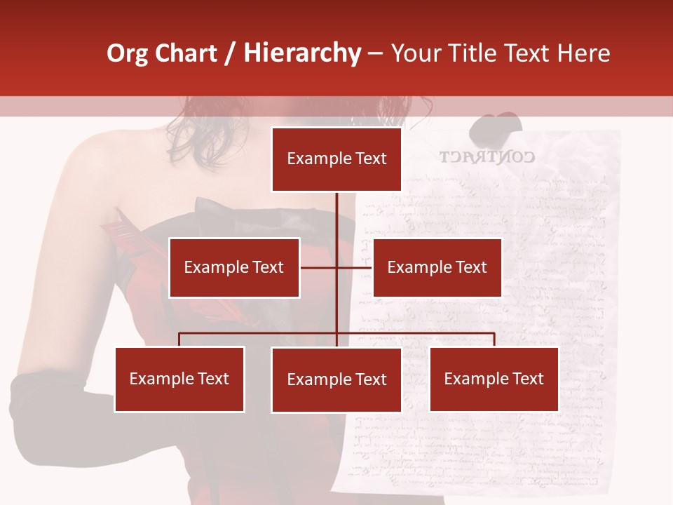 A Woman In A Devil Costume Holding A Piece Of Paper PowerPoint Template