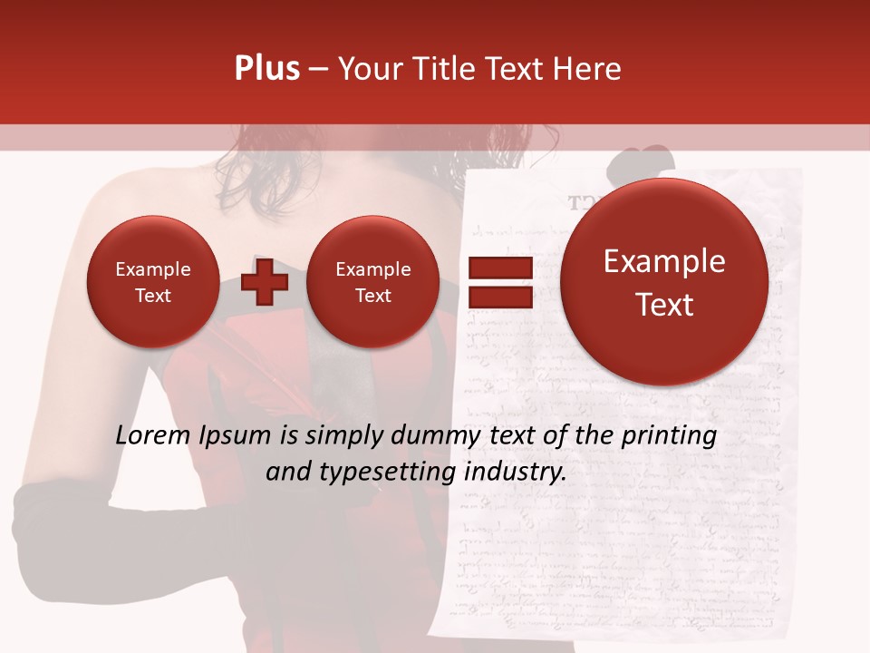 A Woman In A Devil Costume Holding A Piece Of Paper PowerPoint Template