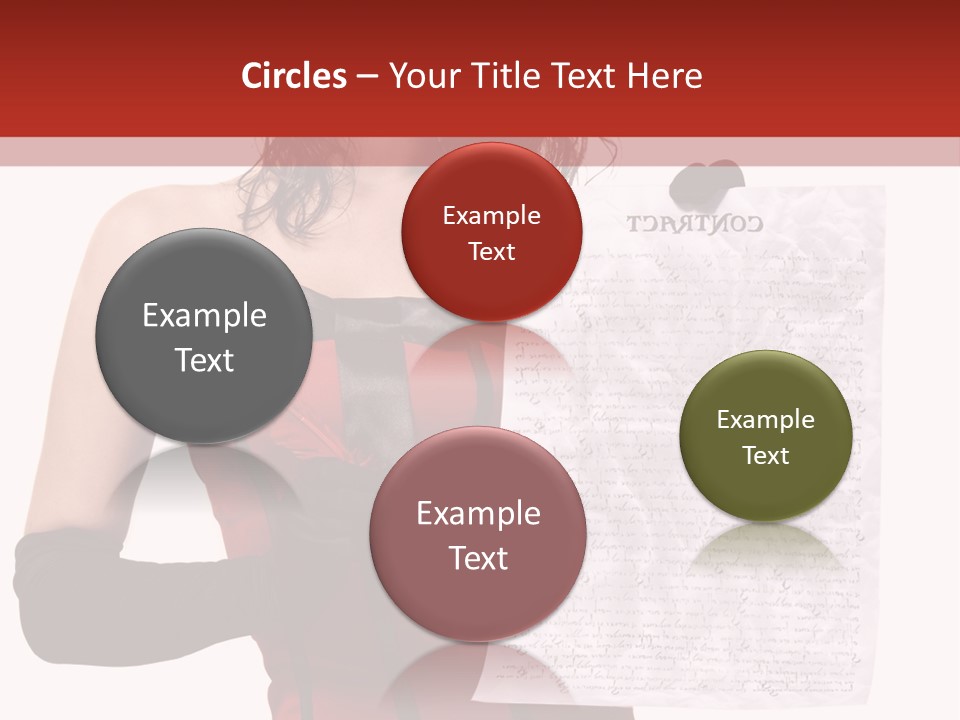 A Woman In A Devil Costume Holding A Piece Of Paper PowerPoint Template