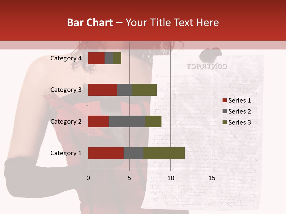 A Woman In A Devil Costume Holding A Piece Of Paper PowerPoint Template