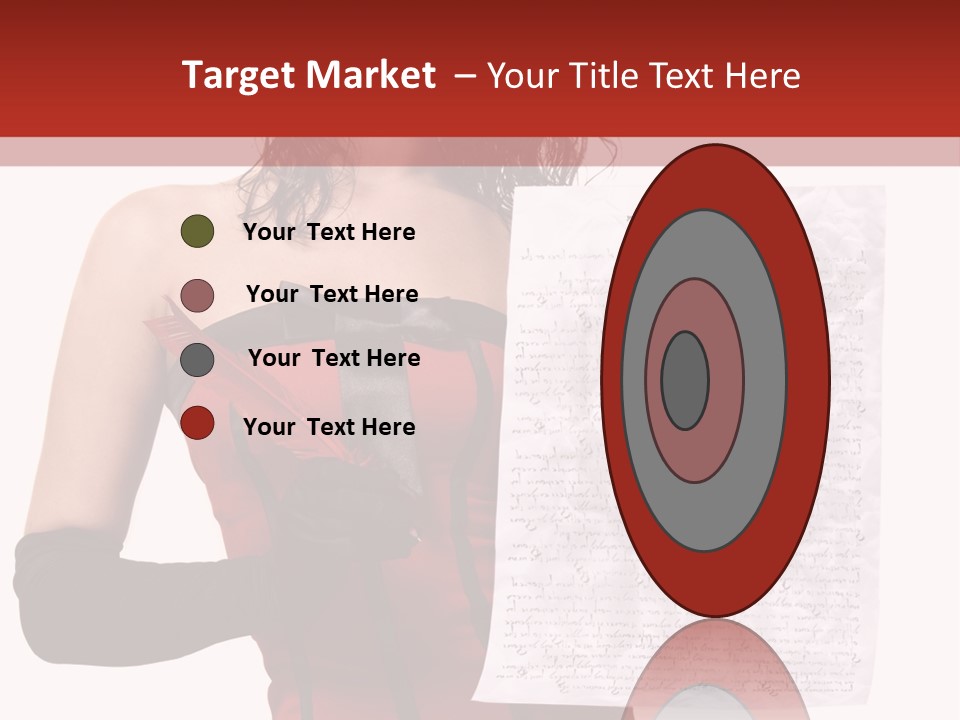 A Woman In A Devil Costume Holding A Piece Of Paper PowerPoint Template