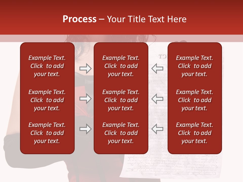 A Woman In A Devil Costume Holding A Piece Of Paper PowerPoint Template