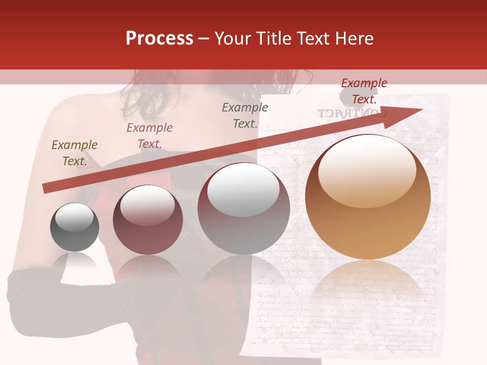 A Woman In A Devil Costume Holding A Piece Of Paper PowerPoint Template