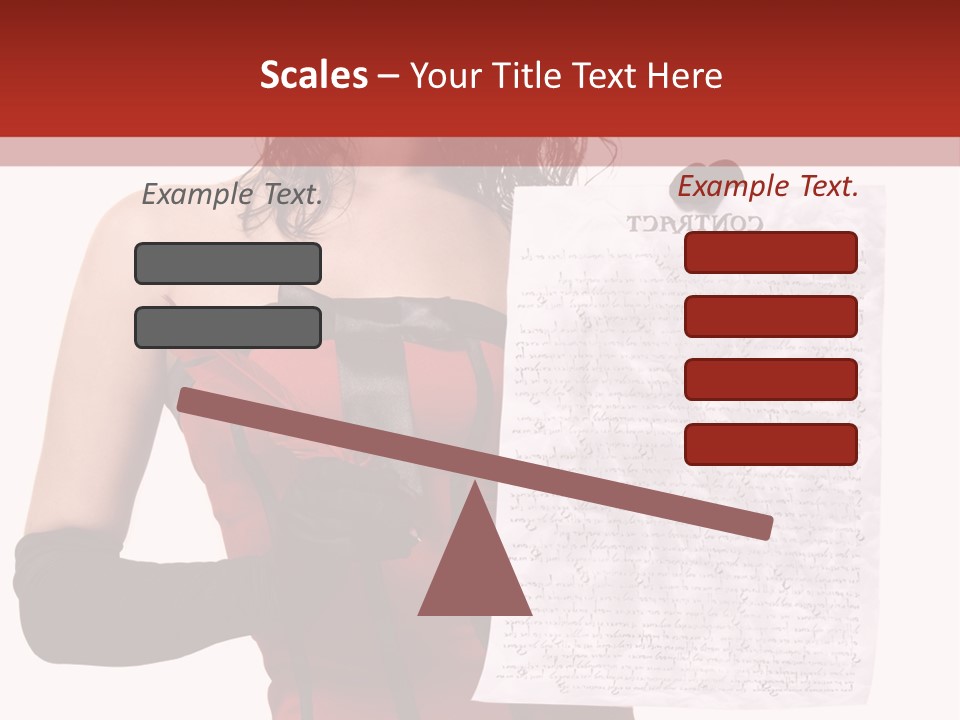 A Woman In A Devil Costume Holding A Piece Of Paper PowerPoint Template