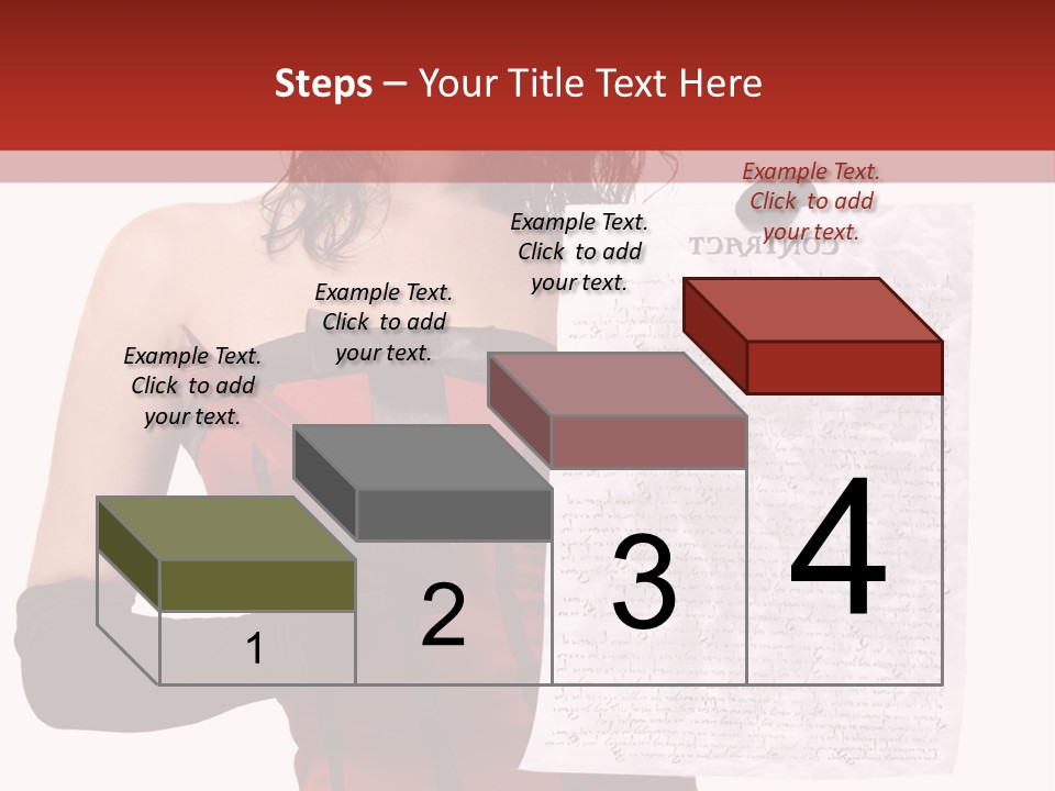 A Woman In A Devil Costume Holding A Piece Of Paper PowerPoint Template