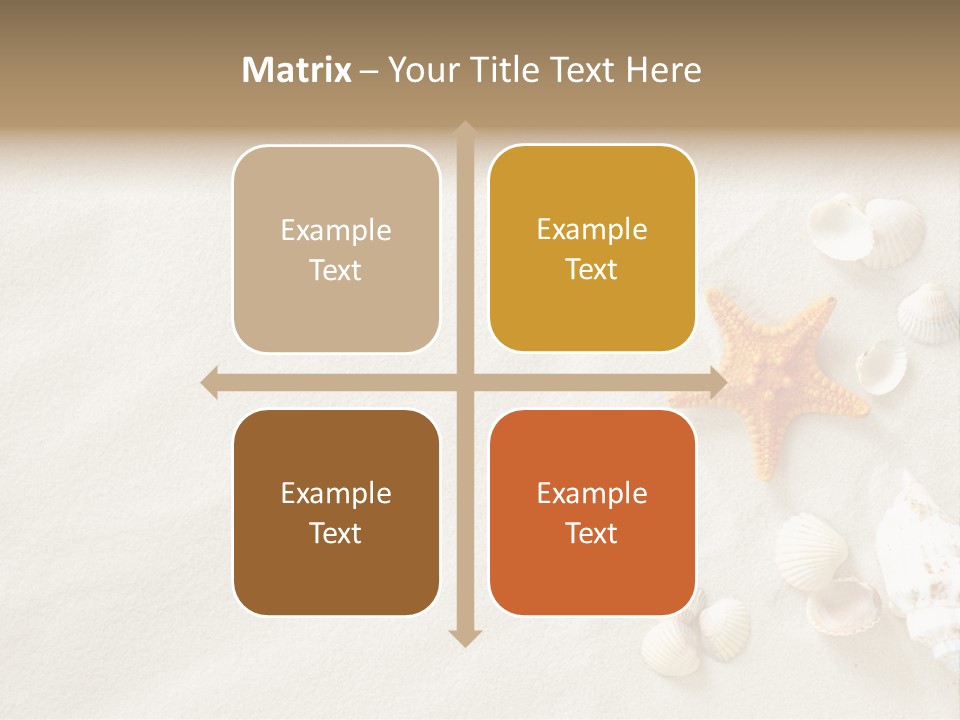 Coast Starfish Shiny PowerPoint Template