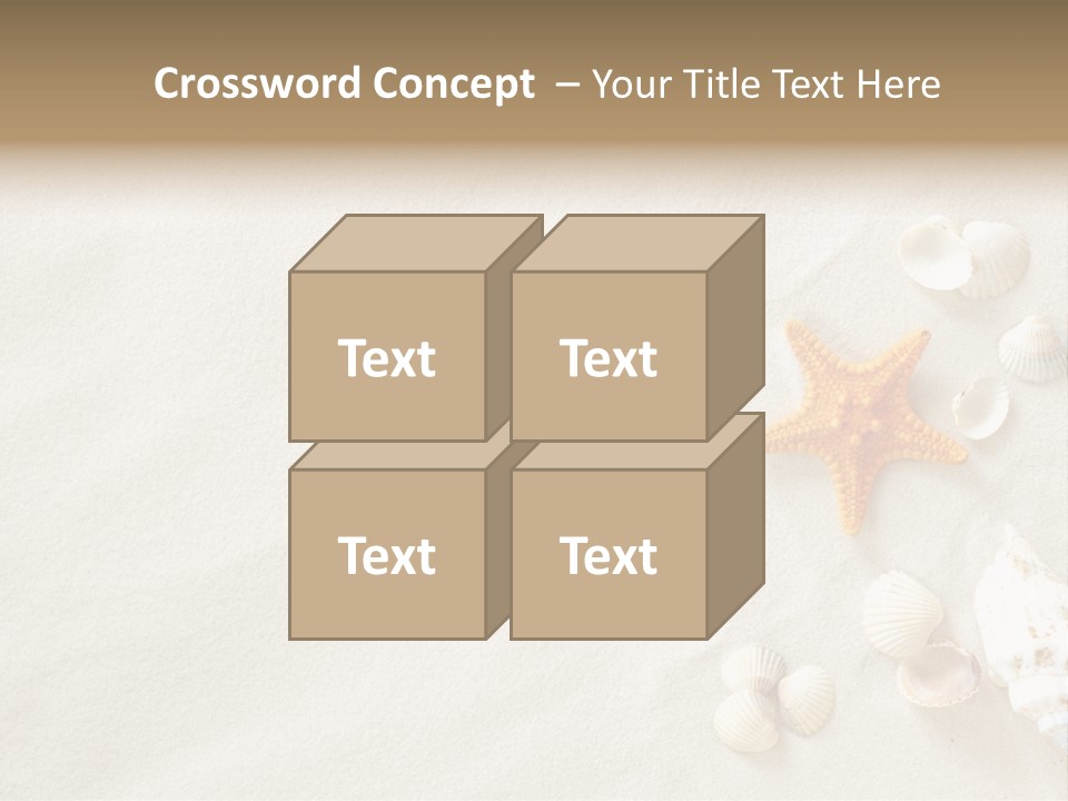 Coast Starfish Shiny PowerPoint Template