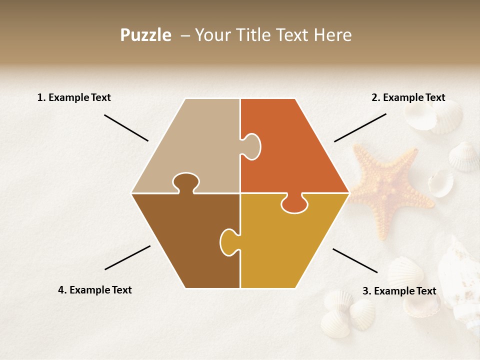 Coast Starfish Shiny PowerPoint Template