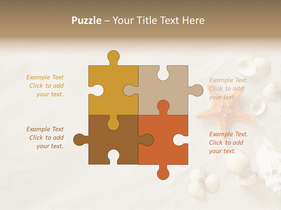 Coast Starfish Shiny PowerPoint Template