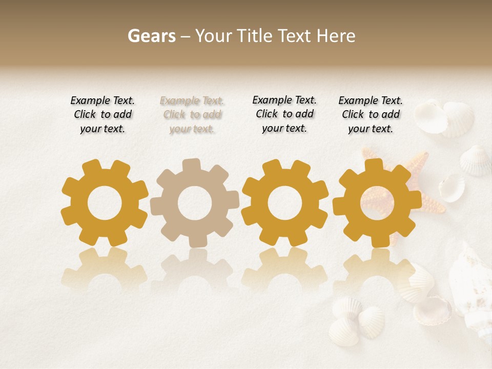 Coast Starfish Shiny PowerPoint Template