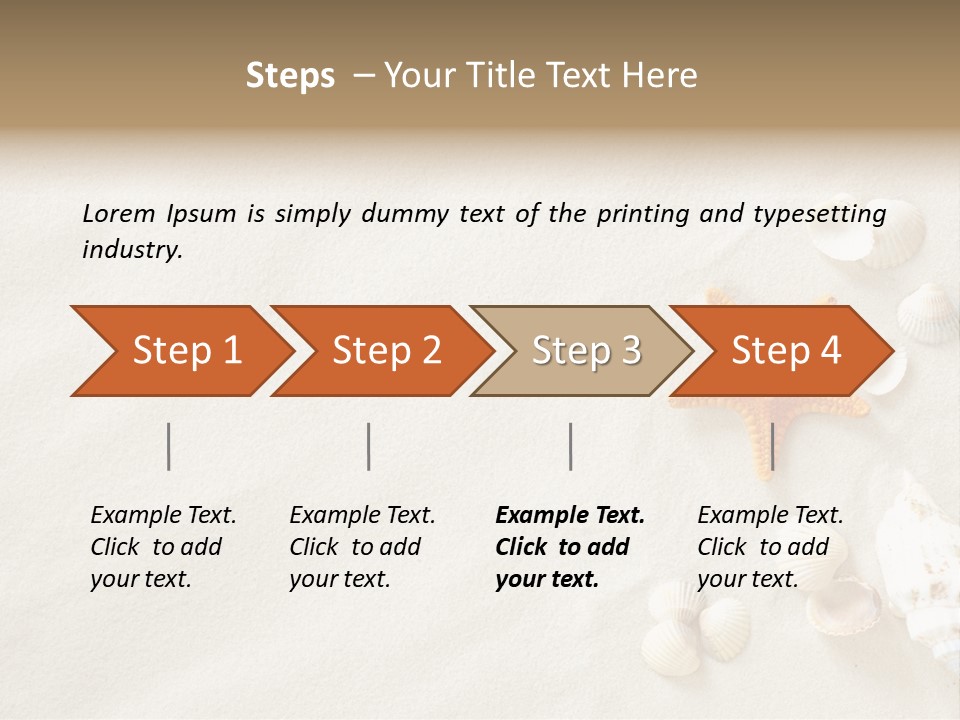 Coast Starfish Shiny PowerPoint Template