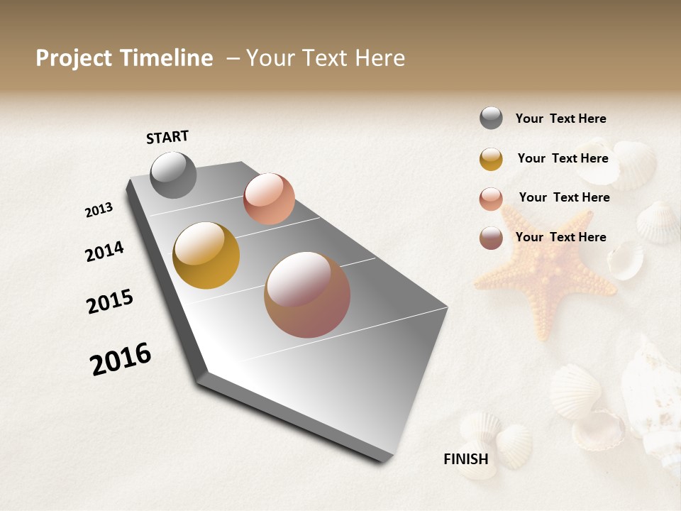 Coast Starfish Shiny PowerPoint Template