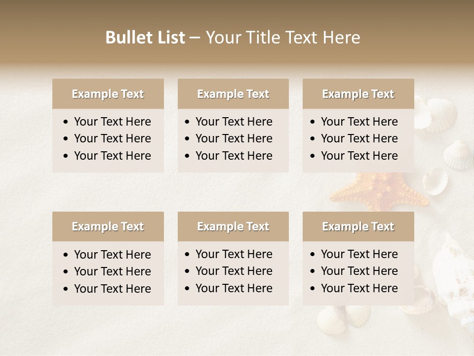 Coast Starfish Shiny PowerPoint Template