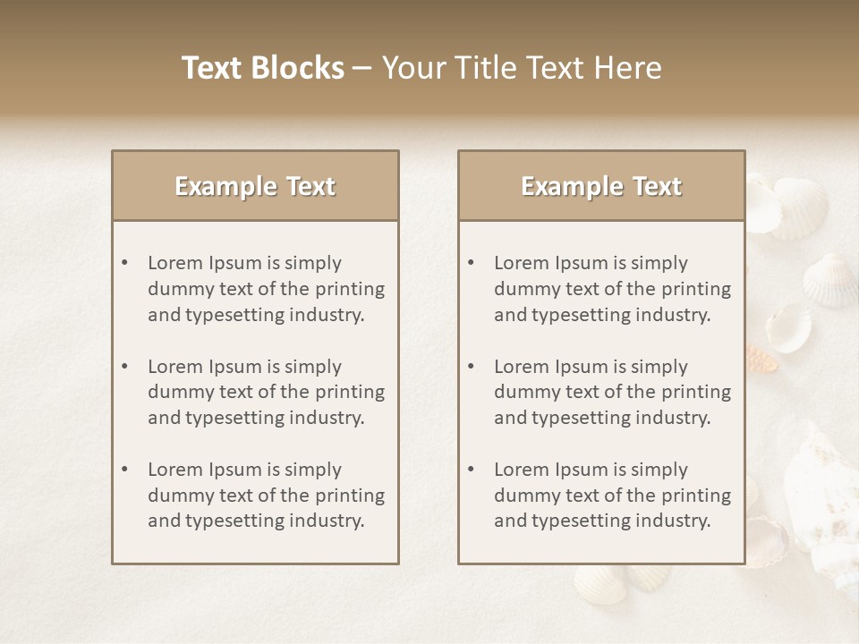 Coast Starfish Shiny PowerPoint Template