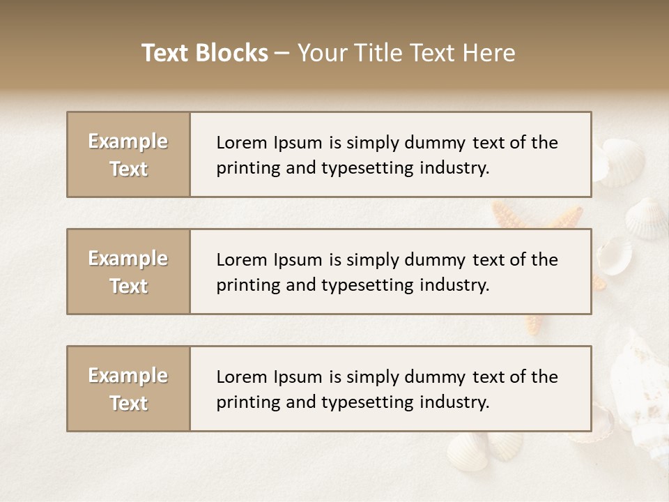 Coast Starfish Shiny PowerPoint Template