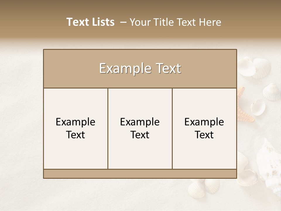 Coast Starfish Shiny PowerPoint Template