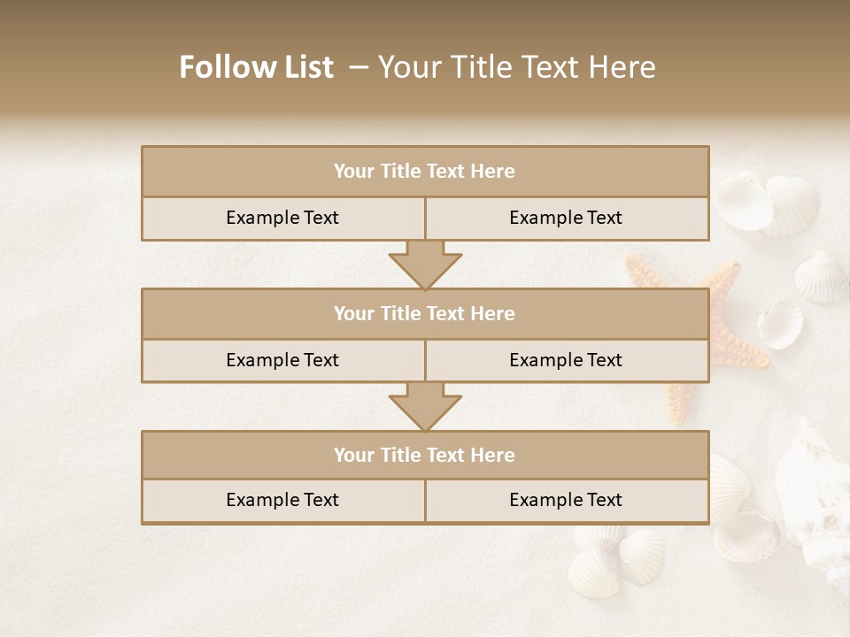 Coast Starfish Shiny PowerPoint Template