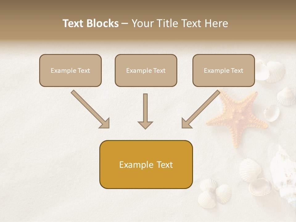 Coast Starfish Shiny PowerPoint Template