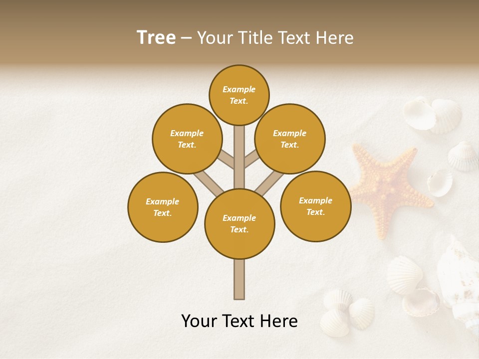 Coast Starfish Shiny PowerPoint Template