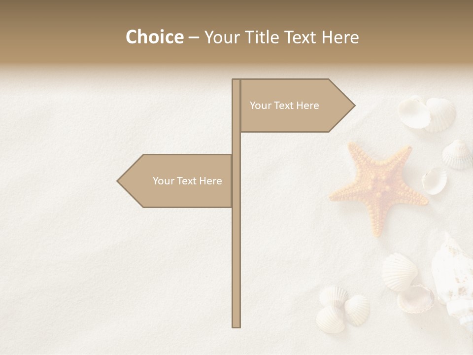 Coast Starfish Shiny PowerPoint Template