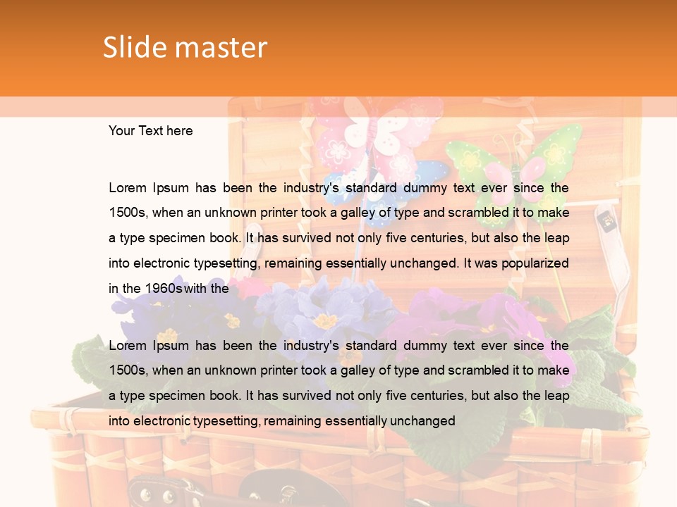 Hobby Butterflies Different PowerPoint Template