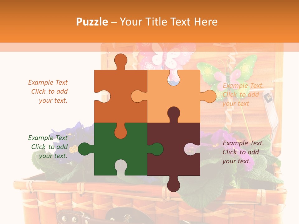 Hobby Butterflies Different PowerPoint Template