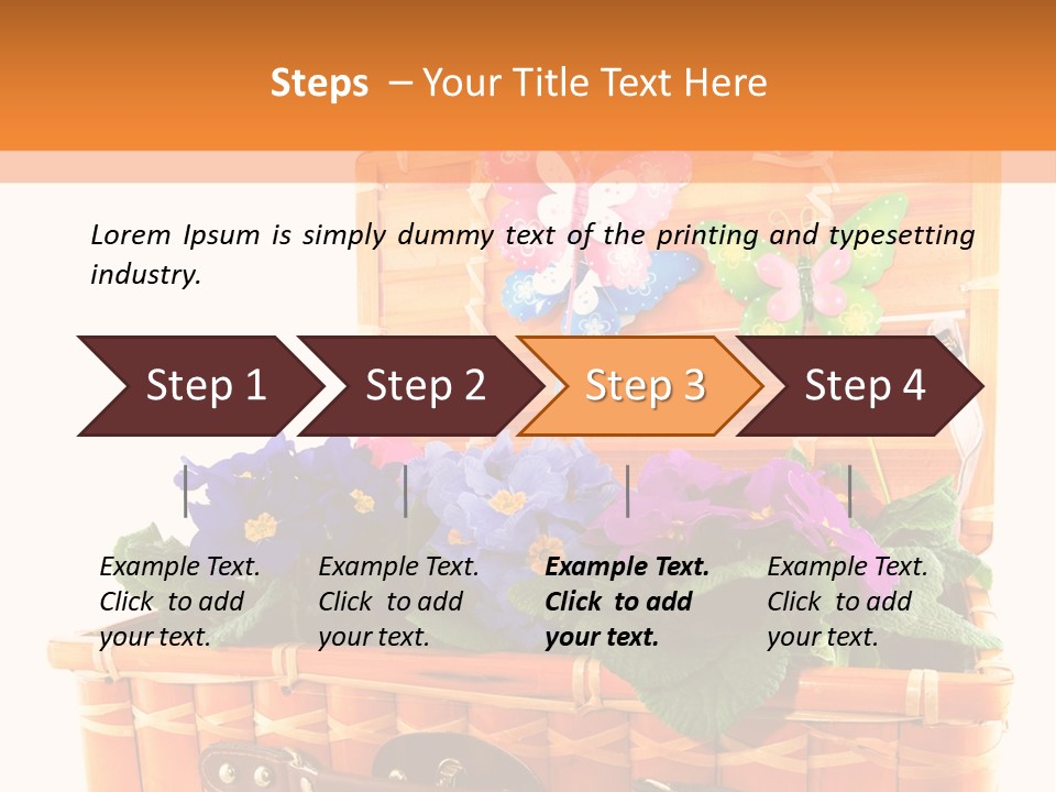 Hobby Butterflies Different PowerPoint Template