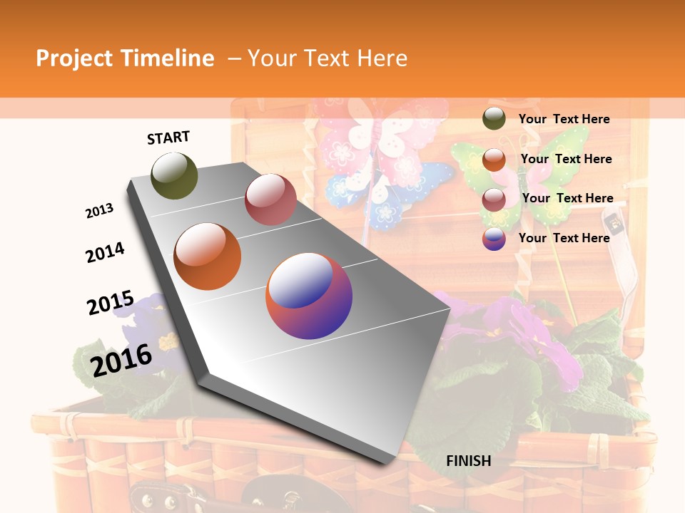 Hobby Butterflies Different PowerPoint Template