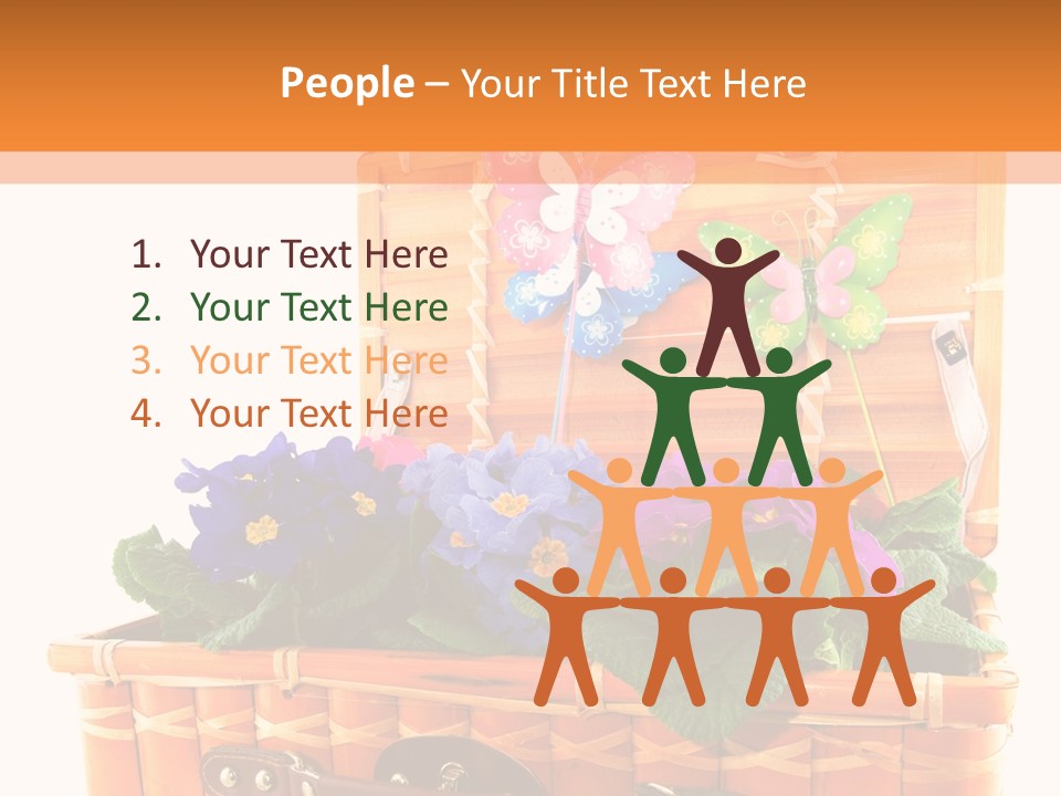 Hobby Butterflies Different PowerPoint Template