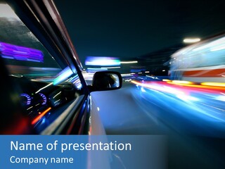 Blurred Dynamic Fast PowerPoint Template