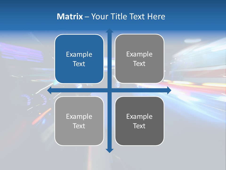 Blurred Dynamic Fast PowerPoint Template