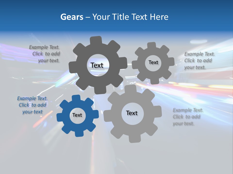 Blurred Dynamic Fast PowerPoint Template