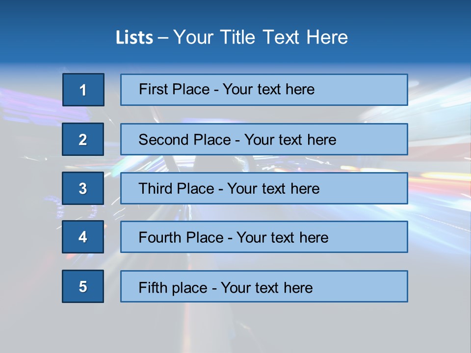 Blurred Dynamic Fast PowerPoint Template